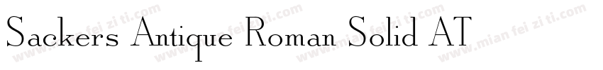 Sackers Antique Roman Solid AT字体转换